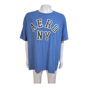Aeropostale Men's Tshirt 4XL Blue With Graphic‎ Print